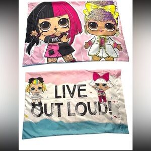 2 LOL Surprise pillow cases